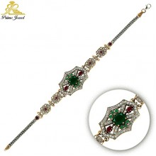 Gümüş Otantik Taşlı Biezik /Bileklik